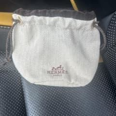 HERMES エルメス ヘリンボーン 巾着 保存袋 小物入れ ポーチ 美品