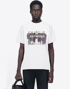 REAL BALENCIAGA ミディアムフィットTシャツ  ホワイトのサムネイル