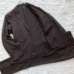 【近年 極美品 XL】ユナイテッドアローズ　スーツ　茶　伸縮性　トラベル　洗える 近年 極美品 XL】ユナイテッドアローズ スーツ 茶 伸縮性 トラベル