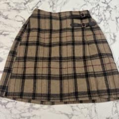チェック柄ミニスカート バックル付きのサムネイル