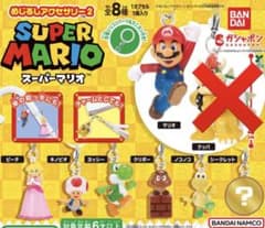 セミコンプ ７点 スーパーマリオ めじるしアクセサリー2 フィギュア7種セットのサムネイル