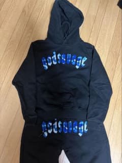 ruuuuuu 様専用godsavage パーカー ブラック数回着用してます。のサムネイル