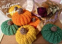かぼちゃオブジェ6個セット【ハンドメイド】ハロウィン飾り　ディスプレイのサムネイル