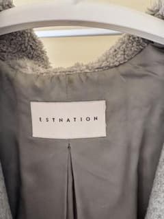 ESTNATION フード付きグレーコートのサムネイル