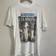 90s ヤンキース優勝　ニュースペーパー　Tシャツ　シングルステッチのサムネイル