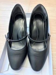 LES MUES Femme ストラップパンプス 黒 23.0cmのサムネイル