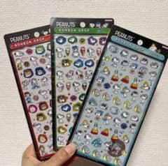 スヌーピー　ボンボンドロップシールミニ　3枚　正規品保証のサムネイル