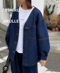 デニム、アウターセットアップ FASHIRU×ARULLE FASHIRU×ARULLE コラボ デニムジャケット サイズ0 ブルー 青 - メルカリ