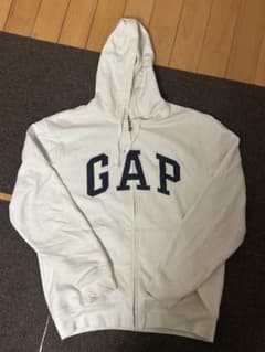 GAP ホワイト フルジッパー パーカーのサムネイル