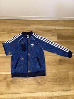 adidas キッズ トラックジャケット 総柄 100cm - 4
