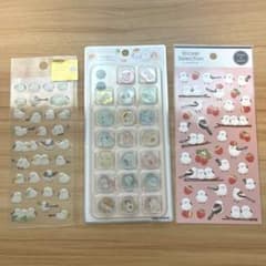 しまえなが ドロップシール おはじきシール デザインシール まとめ売り3点のサムネイル