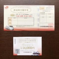 JR九州 鉄道株主優待券のサムネイル