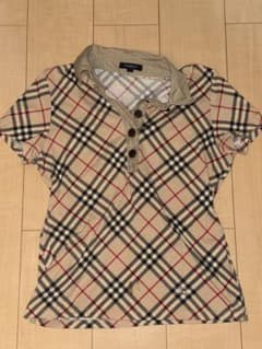BURBERRY LONDON チェック柄 半袖ポロシャツ ベージュ 2のサムネイル