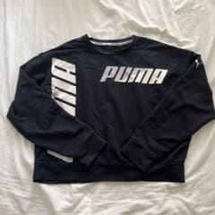 PUMA プーマ クルーネック スウェット ブラックのサムネイル