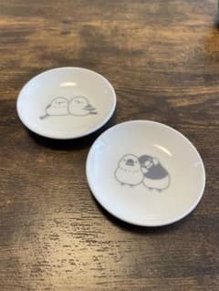 小鳥の豆皿 2枚セットのサムネイル