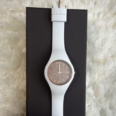 Ice Watch レディース　ホワイトラバーベルト　腕時計