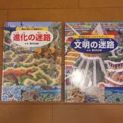 迷路絵本 香川元太郎 進化の迷路 文明の迷路 2冊セット - メルカリ