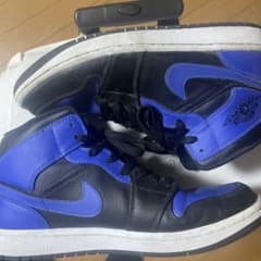 NIKE AIR JORDAN 1 MID ブラック ブルーのサムネイル