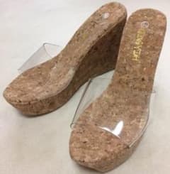 新品 サイズ豊富 クリアウェッジソールのサムネイル