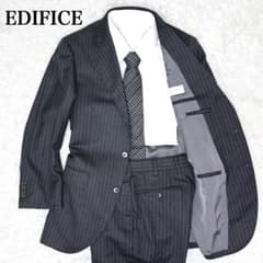 【送料無料】EDIFICE エディフィスのセットアップスーツ　42サイズ: スプリングセール】メンズ エディフィス EDIFICE ウール混
