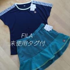 FILA　スコート未使用タグ付➕️Tシャツ　上下２点セット　テニスウエア『XL』 FILA 未使用タグ付 ゲームウエア＋スコートセット - メルカリ