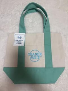 TRADER JOE'S MINI PASTEL CANVAS TOTE BAGのサムネイル