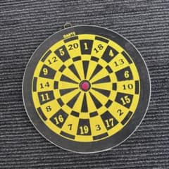 未使用】昭和レトロ ダーツボード コルク製 両面 デッドストック