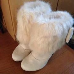 夢展望＊ファーショートブーツのサムネイル