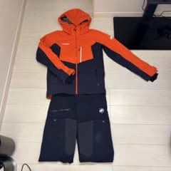 Mammut スキー スノーウェアセット オレンジ/ネイビー - メルカリ