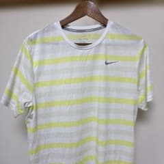 【ナイキ】Nike DRI-FIT ストライプTシャツ Mのサムネイル