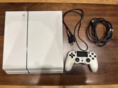 PlayStation 4 ホワイト 本体 + コントローラー(動作確認済み)のサムネイル