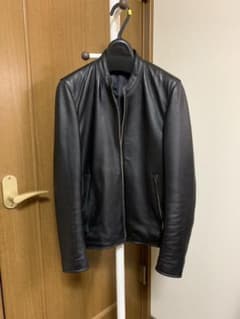 STUDIOUS ラムレザーシングルライダースジャケット　メンズのサムネイル