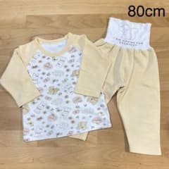 子供服　ベビー服　女の子　動物柄　長袖　パジャマ　上下セット　80cmのサムネイル