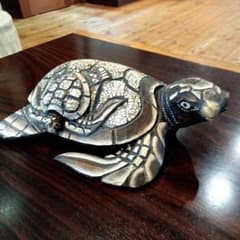 【縁起物】木彫り ウミガメ 親子 置物 ホヌ アジアン雑貨 ハワイアン オブジェ 縁起物】木彫り ウミガメ 親子 置物 ホヌ アジアン雑貨 ハワイアン