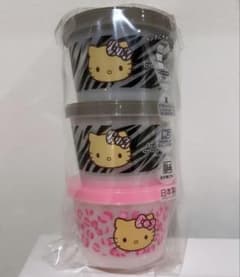 ハローキティ 食品保存容器 3個セットのサムネイル