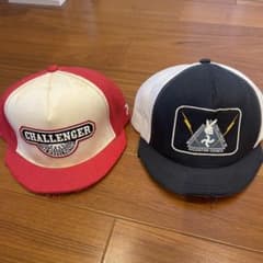 CHALLENGERキャップセット（赤/黒）　ツバキリ CHALLENGERキャップセット（赤/黒） ツバキリ - メルカリ