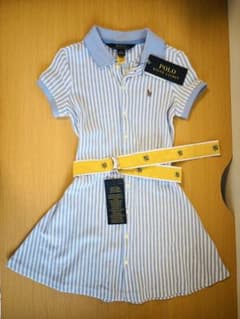 Polo Ralph Lauren ストライプ ポロワンピース　新品のサムネイル