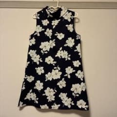 花柄 ハイネック ノースリーブ ワンピースのサムネイル