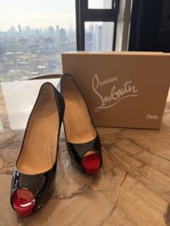Christian Louboutin ハイヒール ブラック/レッドのサムネイル