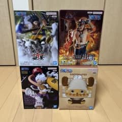 ワンピースフィギュア、ルフィ2体、エース、チョッパーセット販売のサムネイル