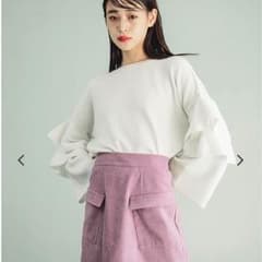MURUA(ムルーア) スリーブラッフルニットのサムネイル