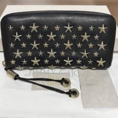 新品同様‼️ ジミーチュウ 財布 長財布 スター スタッズ ラウンド