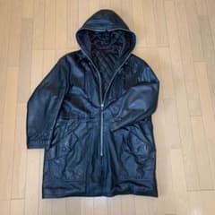 【ARGENT】ラムレザーフーディーモッズコートのサムネイル