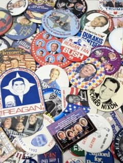 アメリカの缶バッジ 292個 まとめ売り ビンテージ USA Vintage