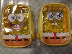 スポンジボブ クリアダイカットポーチ　2種セット