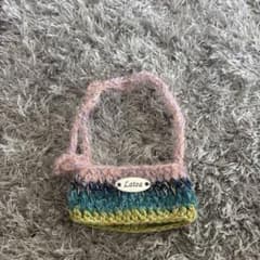 ハンドメイド カップホルダー 手編み ドリンクホルダーのサムネイル