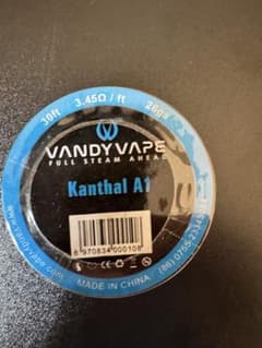 VANDY VAPE Kanthal A1 26ga ワイヤーのサムネイル