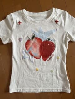 いちご 半袖Tシャツ レディースのサムネイル