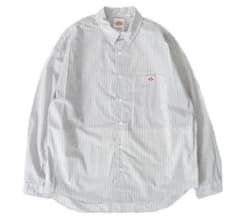 DANTON ストライプシャツ　レギュラーカラーシャツのサムネイル