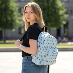 BT21 Backpack, Light Blue, Women's/Kids, Ichiban Kuji (lottery prize), tata
